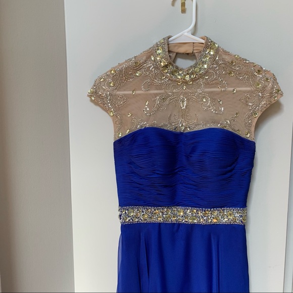SHERRI HILL Royal Blue Formal Gown - Picture 2 of 13